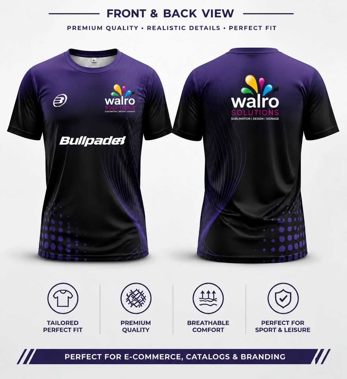 Custom printed t-shirt design studio showcasing vibrant artwork